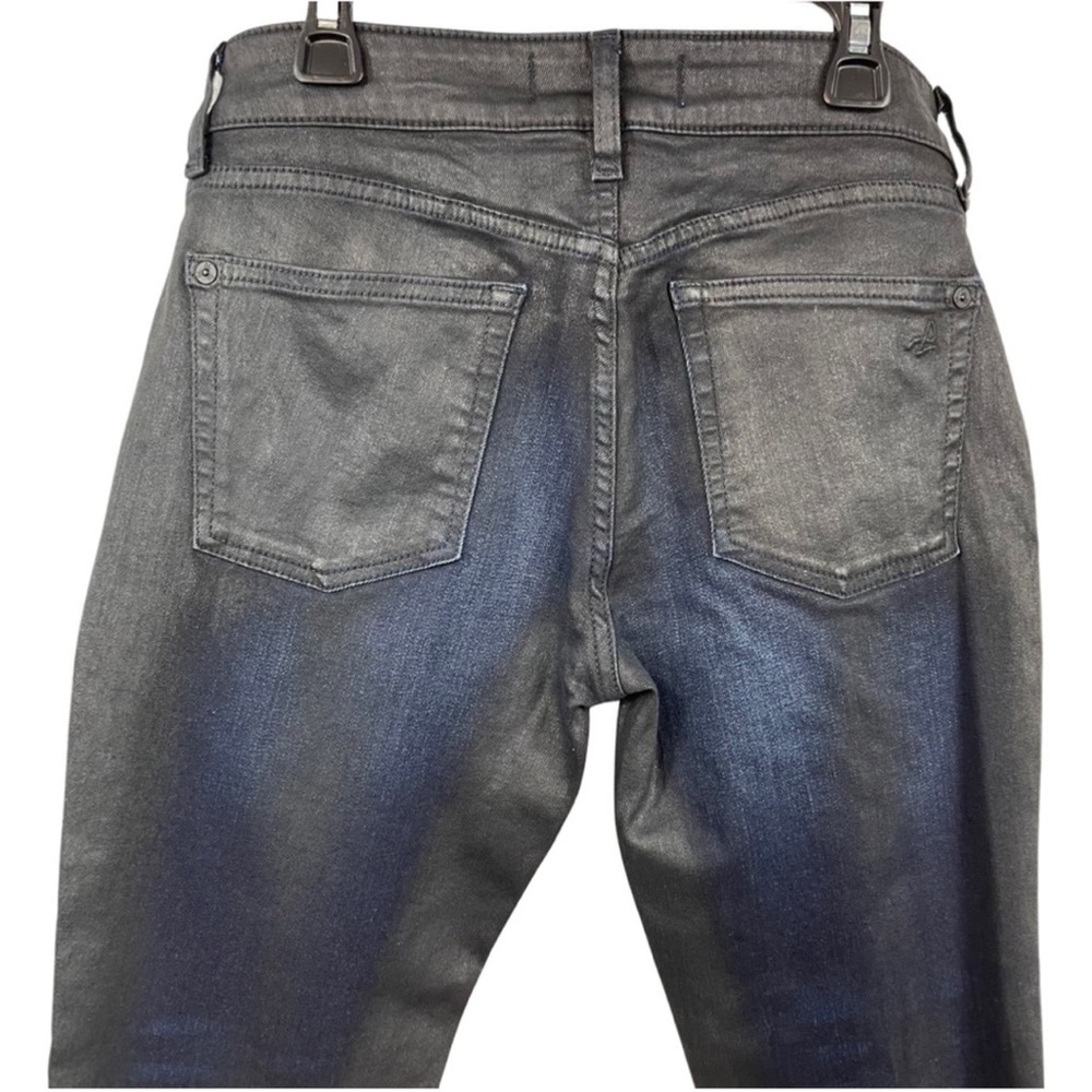 DL1961 Florence Instasculpt Boiler Skinny Black Metallic/Blue Jean Hybrid 28 - Picture 8 of 11